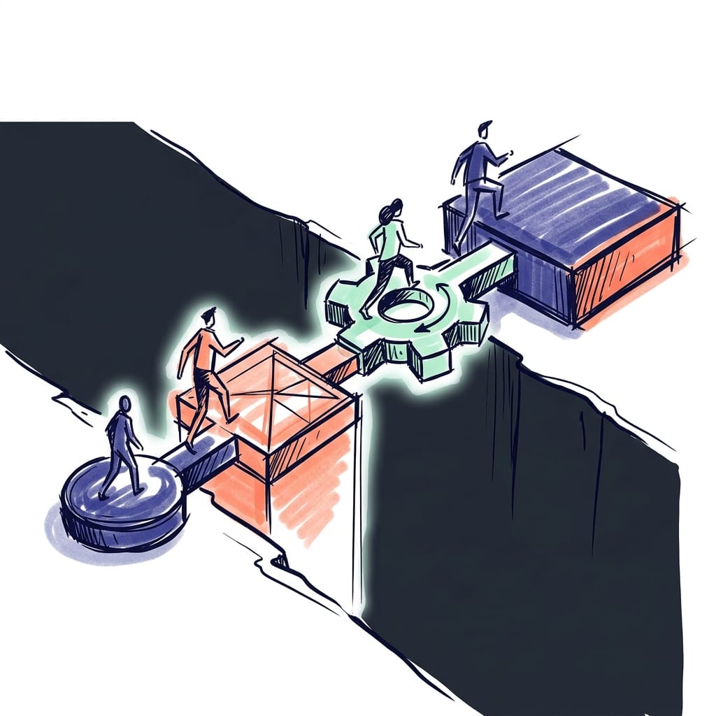 This section benefits from a visual explanation that adoption should move through a bounded pilot, learning support, feedback, and measured 